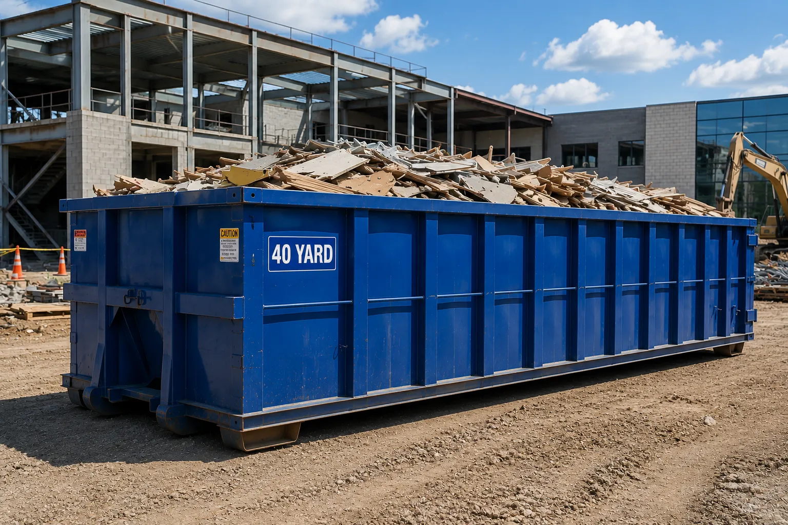 40 yard dumpster rental from our New Bedford fleet